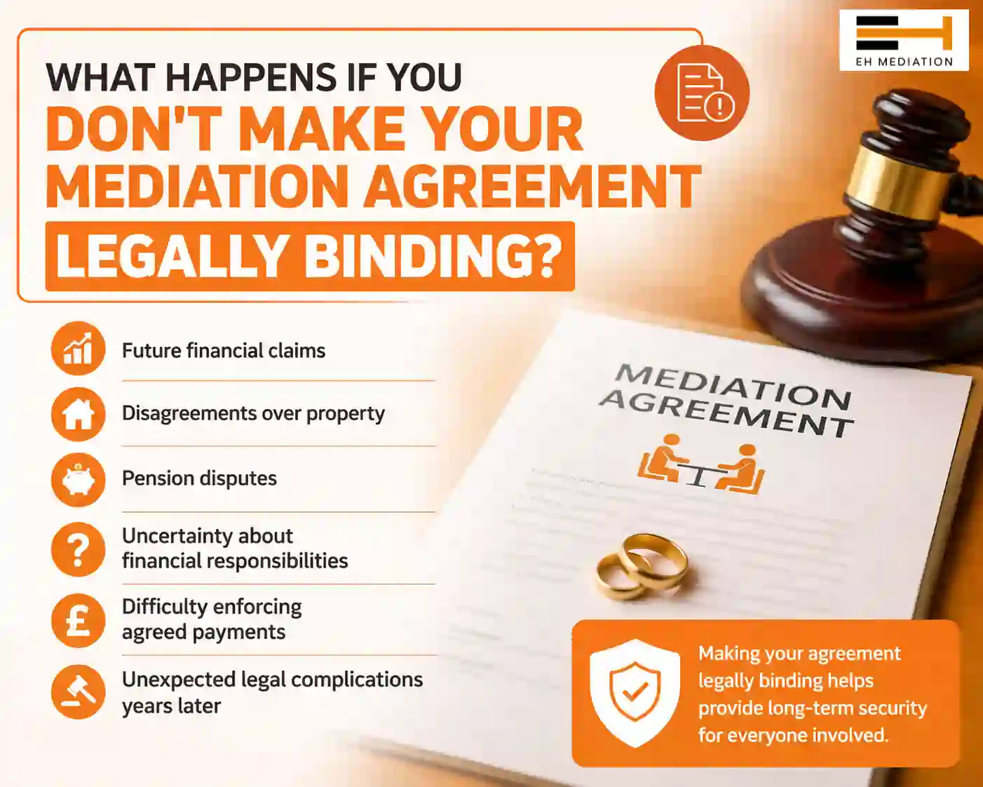 What Happens If You Don't Make Your Mediation Agreement Legally Binding Taunton?